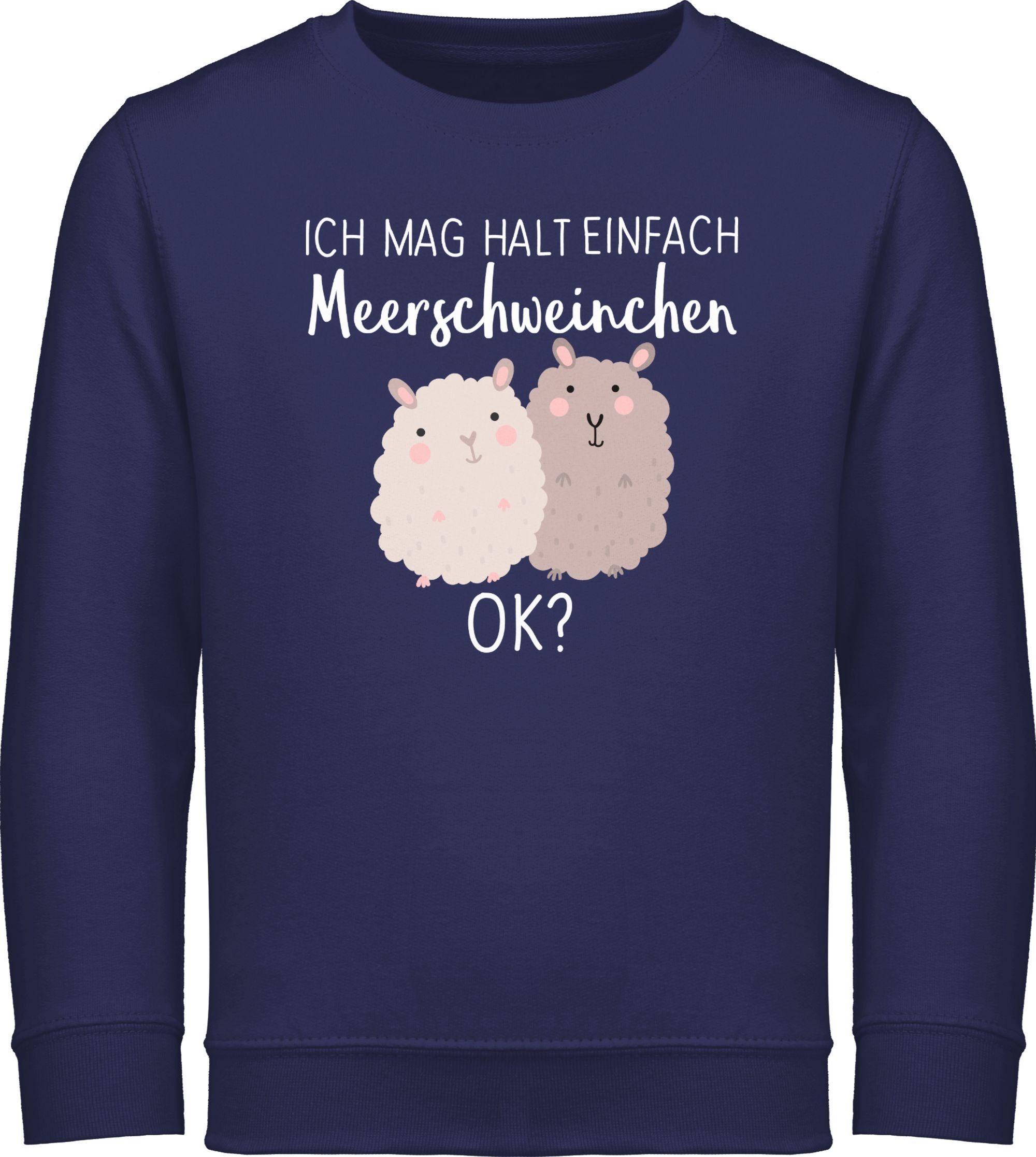 Shirtracer Sweatshirt »Ich mag halt einfach Meerschweinchen OK? - weiß -  Tiermotiv Animal Print - Kinder Premium Pullover« kinderpullover  meerschweinchen - kinder-pullover/sweatshirt spruechen online kaufen | OTTO