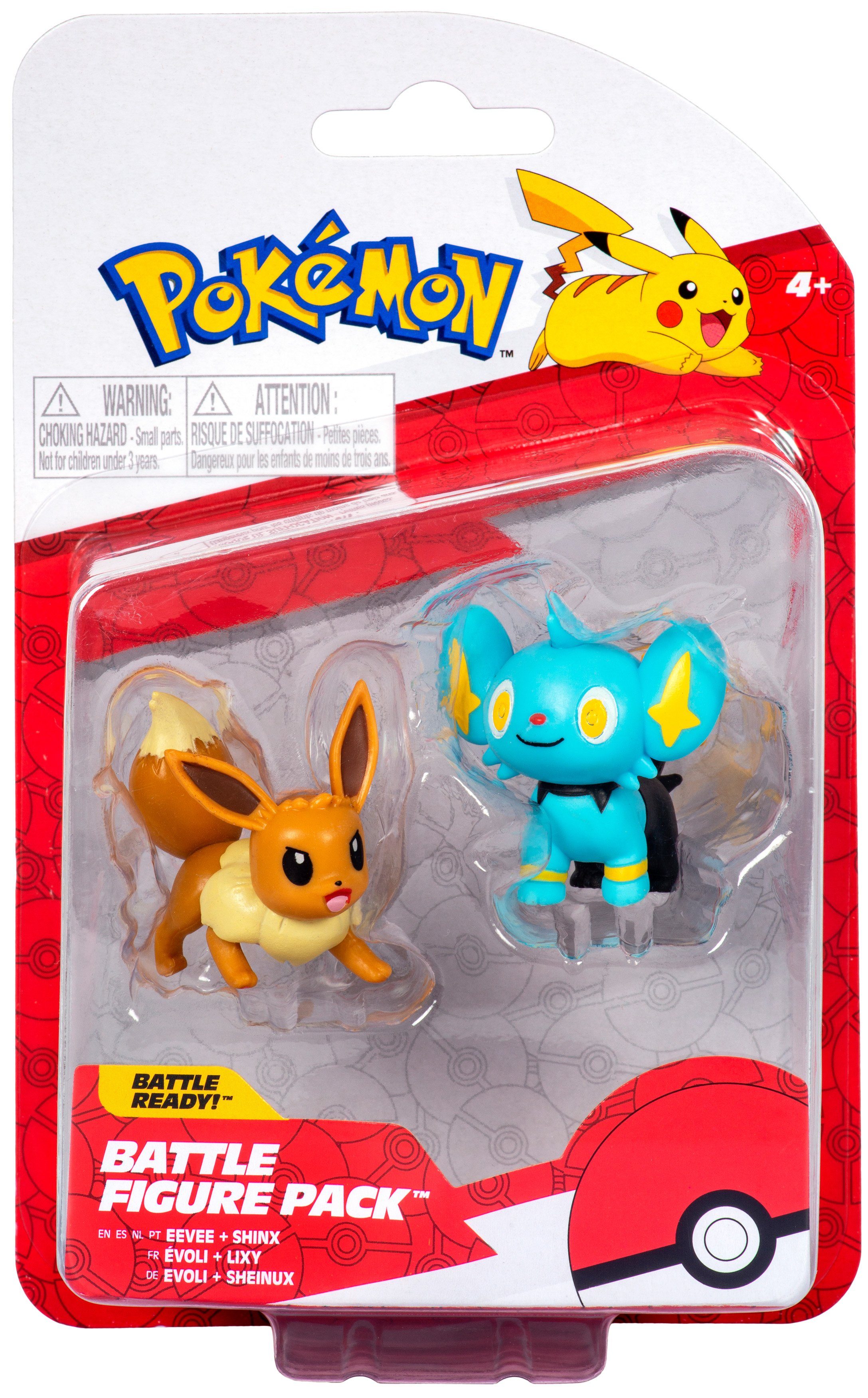 Jazwares Merchandise-Figur Pokémon - Battle (Set, - Figure Evoli Pack 2-tlg) #3, Sheinux &