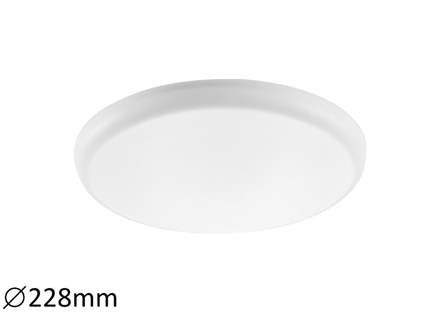 Rabalux LED Deckenspots "Oleg" Metall, weiß, rund, Einbau, 24W, neutralweiß, 2568lm, ø228mm, wassergeschützt, neutralweiß