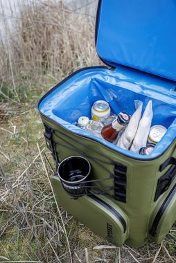 Petromax Thermobehälter Kühltasche 27 Liter olive, Isolierschaum Nylon TPU beschichtet, (Kühlrucksack, 1-tlg., Isoliertasche, Picknick), Kühldauer bis zu 8 Tagen