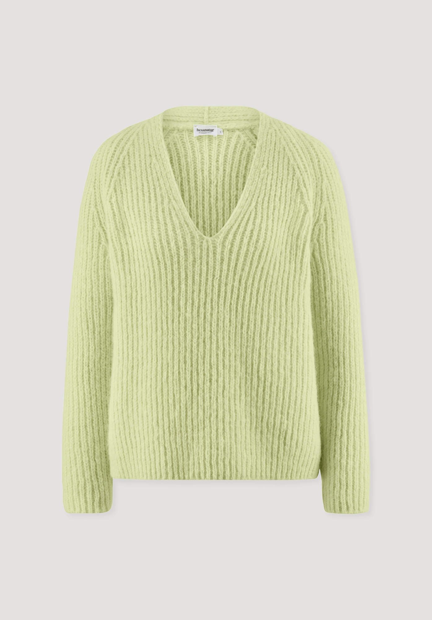 Hessnatur Strickpullover Relaxed aus Alpaka mit Bio-Baumwolle (1-tlg)