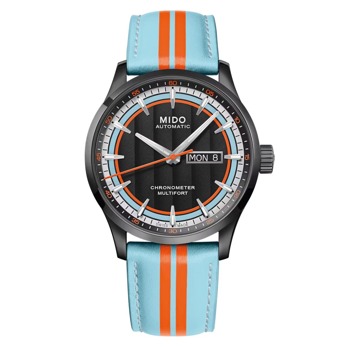 Mido Schweizer Uhr Herrenuhr Automatik MIDO Multifort Chronometer 1 Racer, Chronometer, Wechselarmband