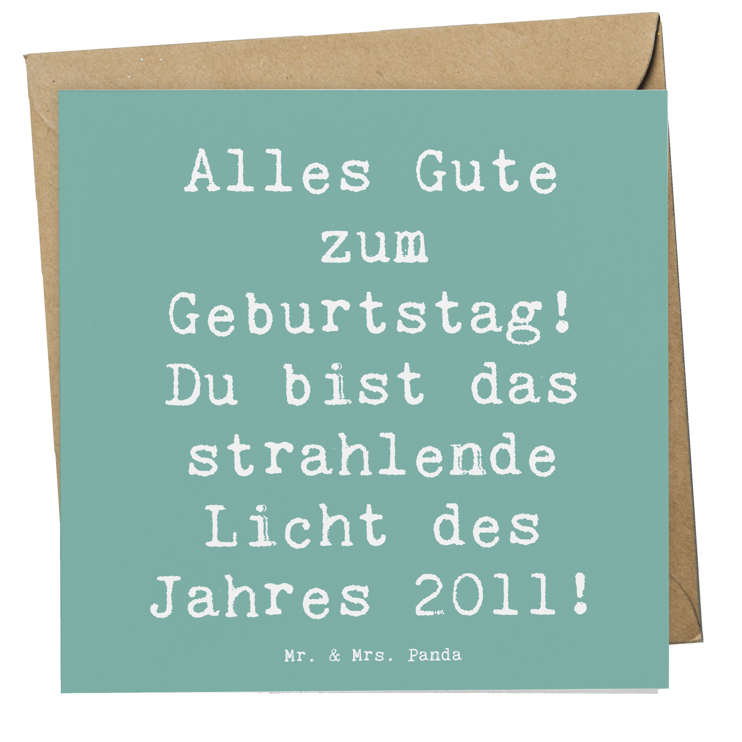 Grußkarte 2011 Geburtstag - Meeresbrise - Geschenk, strahlendes Licht, Hochzeit
