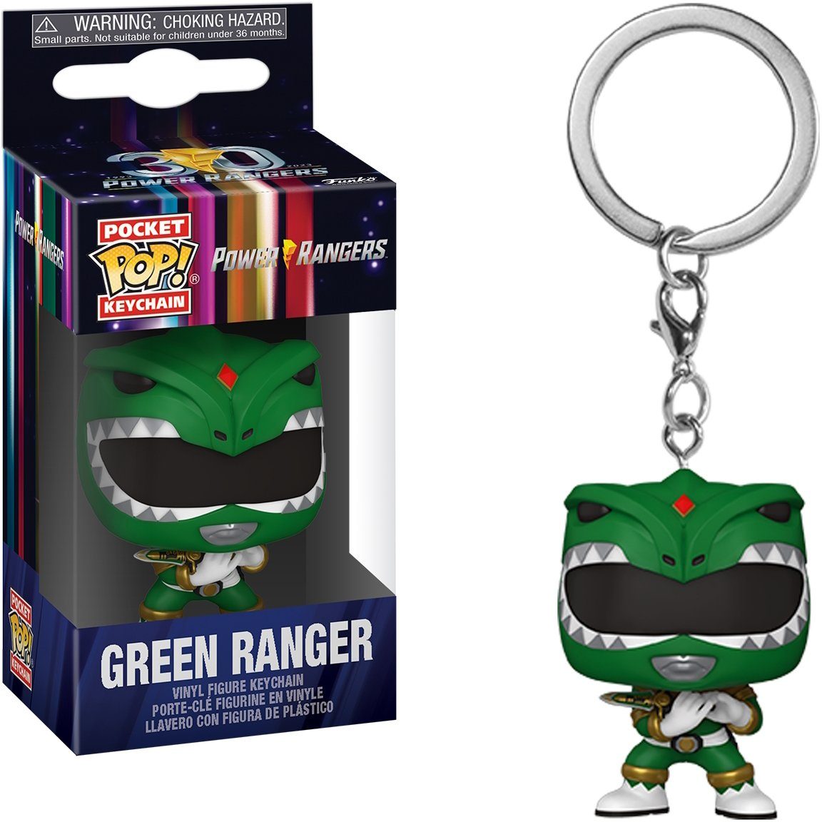 Funko Schlüsselanhänger Mighty Morphin Power Green 30th Ranger Ranger