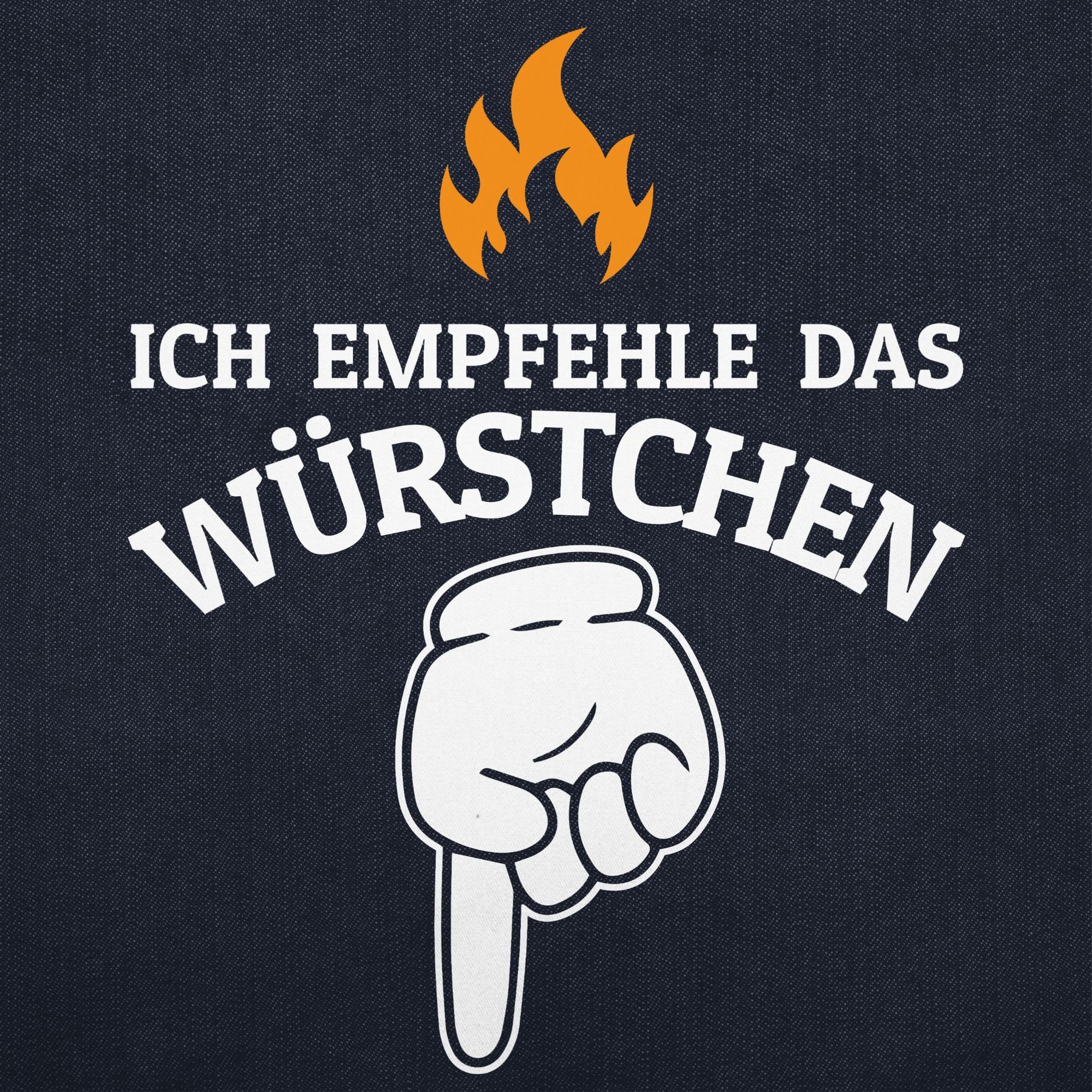 Shirtracer Kochschürze Ich empfehle das Würstchen - Grillfan Geschenk Grill günstig online kaufen