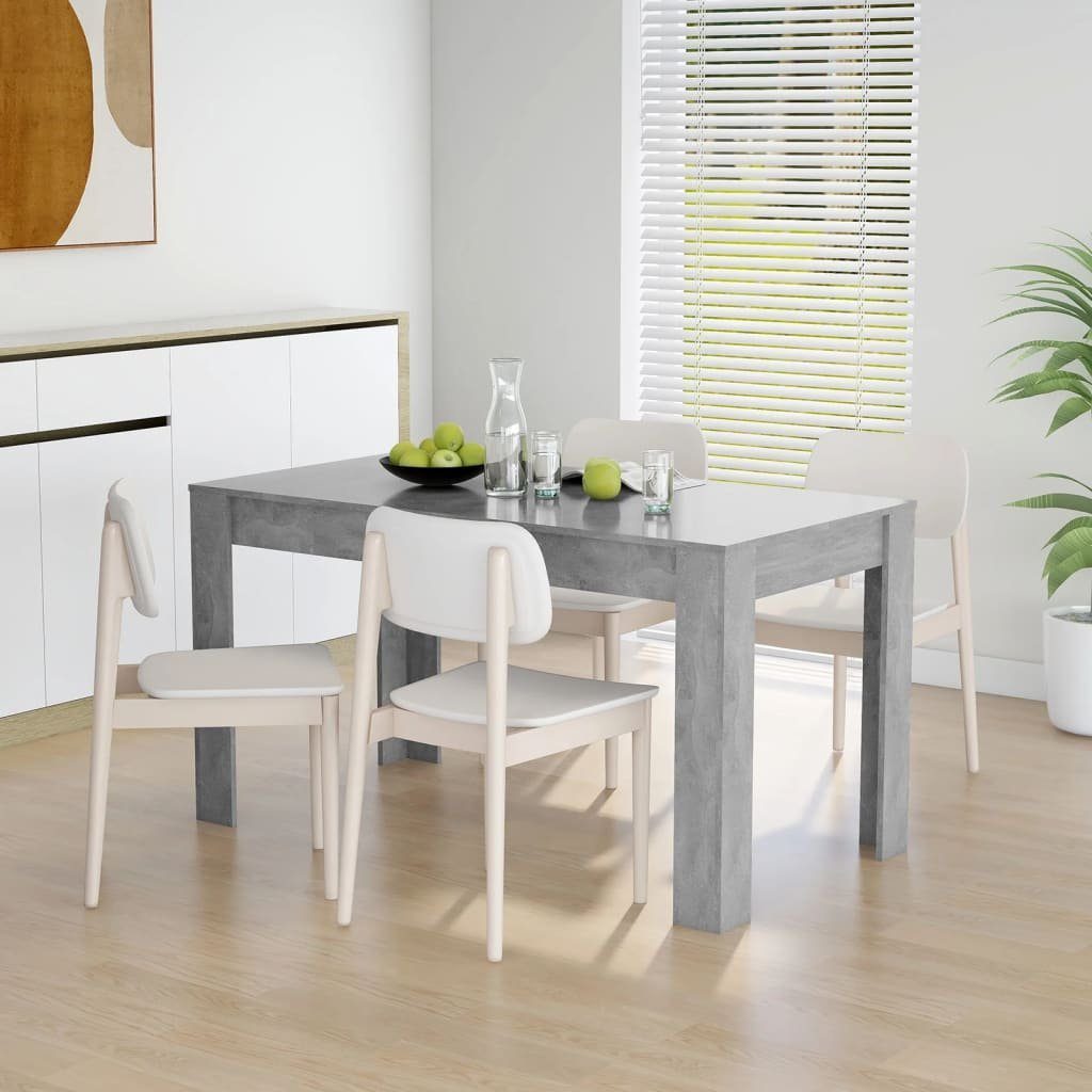 furnicato Esstisch Betongrau 140x74,5x76 cm Holzwerkstoff günstig online kaufen