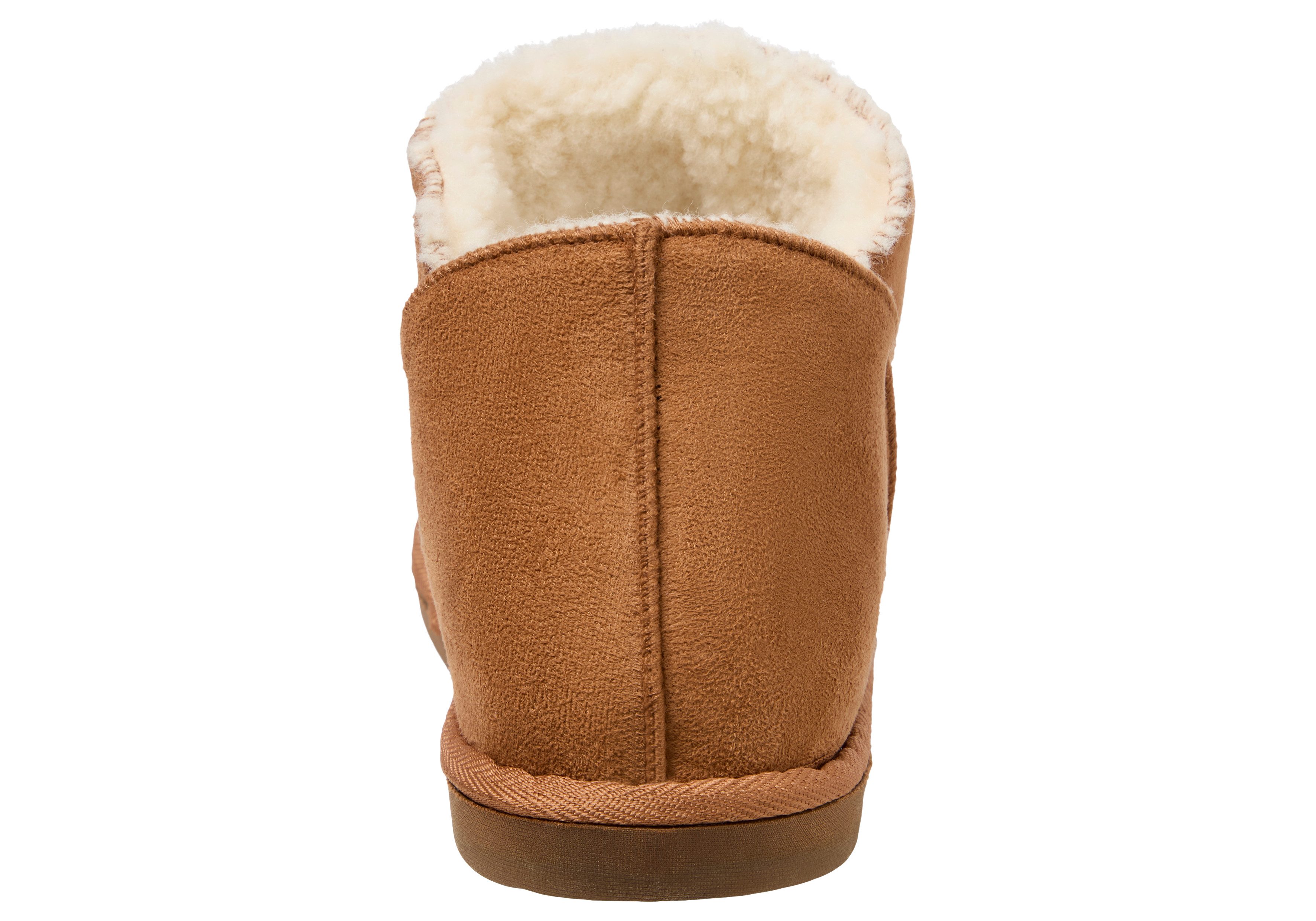 XQ Footwear LADIES HOME BOOTS SUEDE Hausschuh mit Logoprägung und kuscheligen, wärmenden Innenfutter