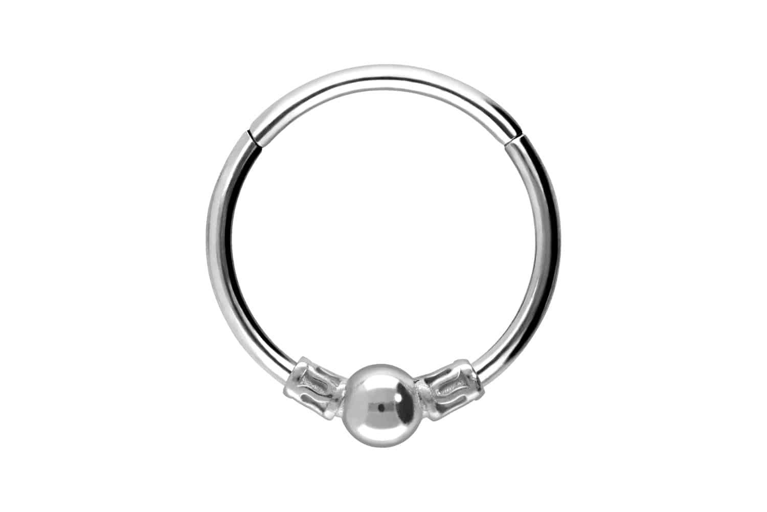 Piercing-Set Chirurgenstahl Segmentring Clicker KUGEL