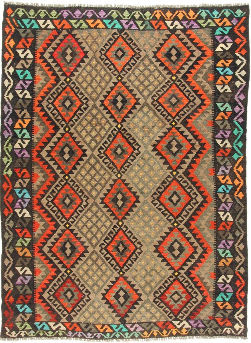 rechteckig, Orientteppich Moderner Nain Afghan 189x257 Kelim Heritage Handgewebter mm Höhe: Trading, Orientteppich, 3