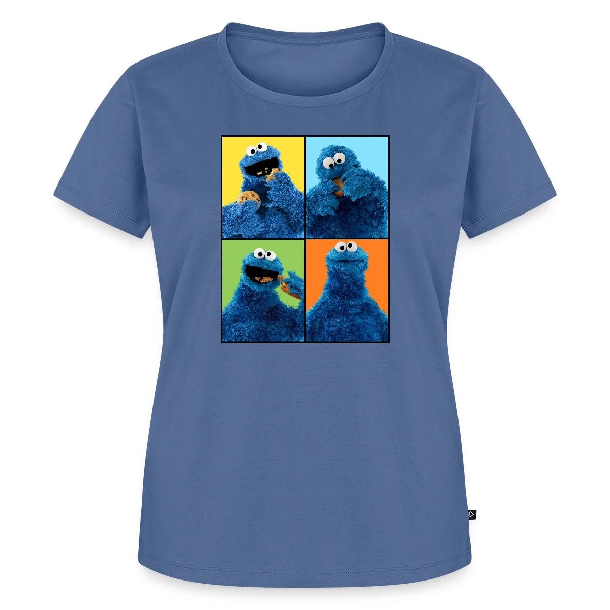 T-Shirt Sesamstraße Krümelmonster Posen Frauen Premium T-Shirt