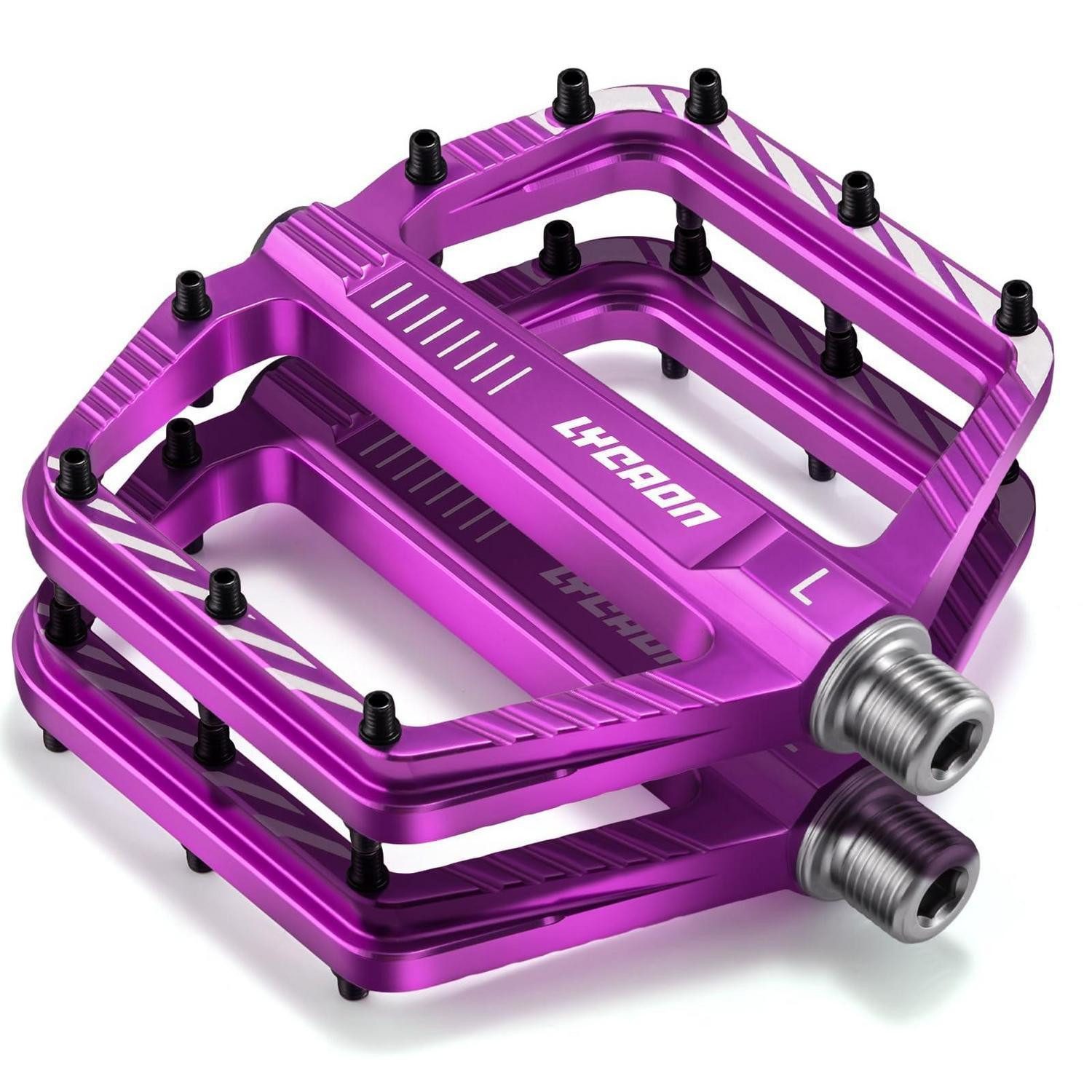 LuxusKollektion Plattformpedale Fahrradpedale Aluminium CNC Violett