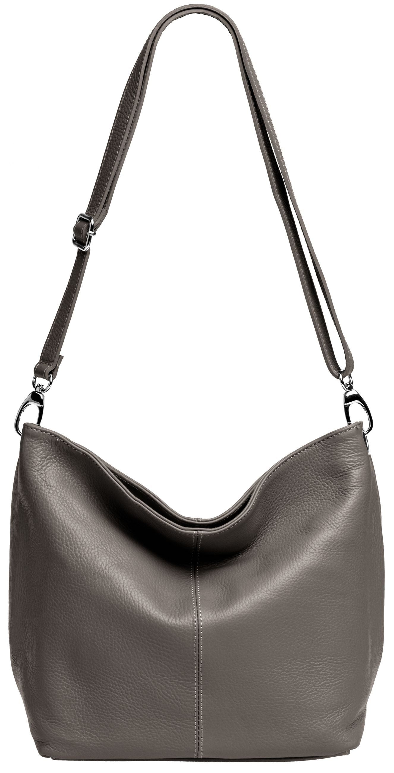 Caspar Schultertasche Klassische Damen Leder Handtasche günstig online kaufen