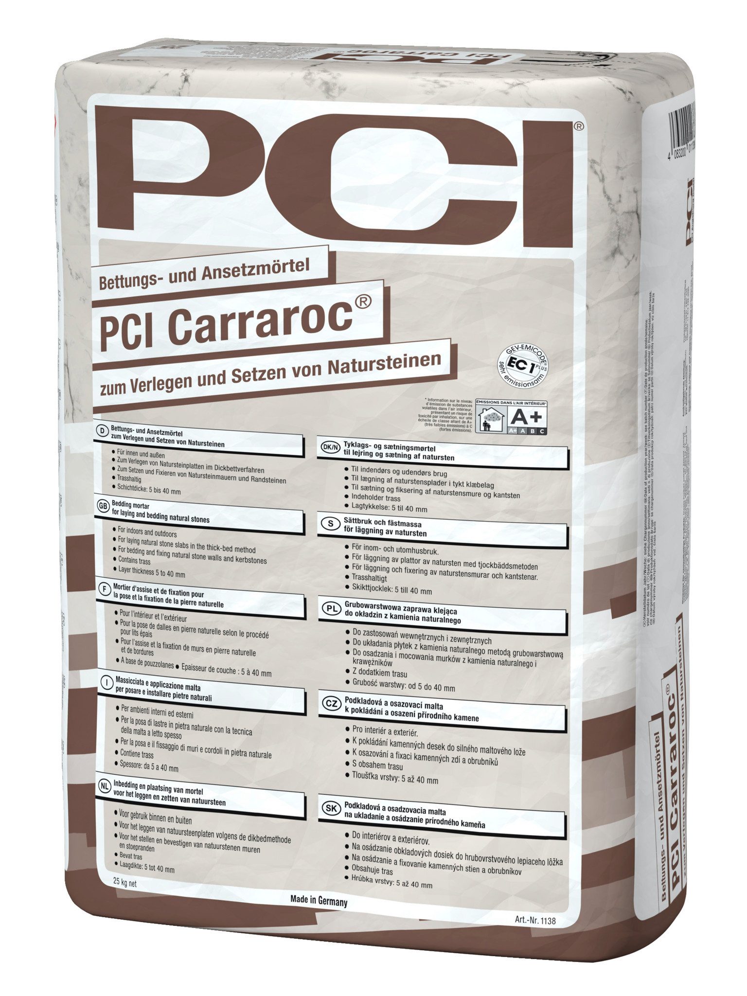 PCI Mörtel PCI Carraroc® grau 25 kg