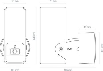EVE Outdoor Cam (HomeKit) 2er Pack Überwachungskamera (Außenbereich, Packung, 2-tlg)