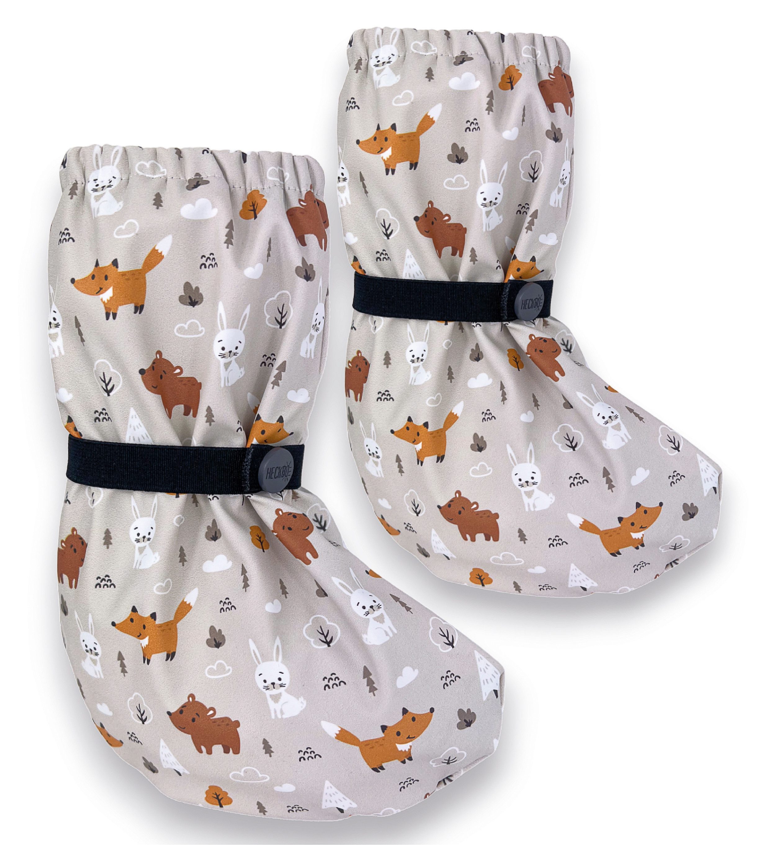HECKBO Baby Füßlinge wasserdicht mit Vlies Futter verschiedene Motive Babystiefel