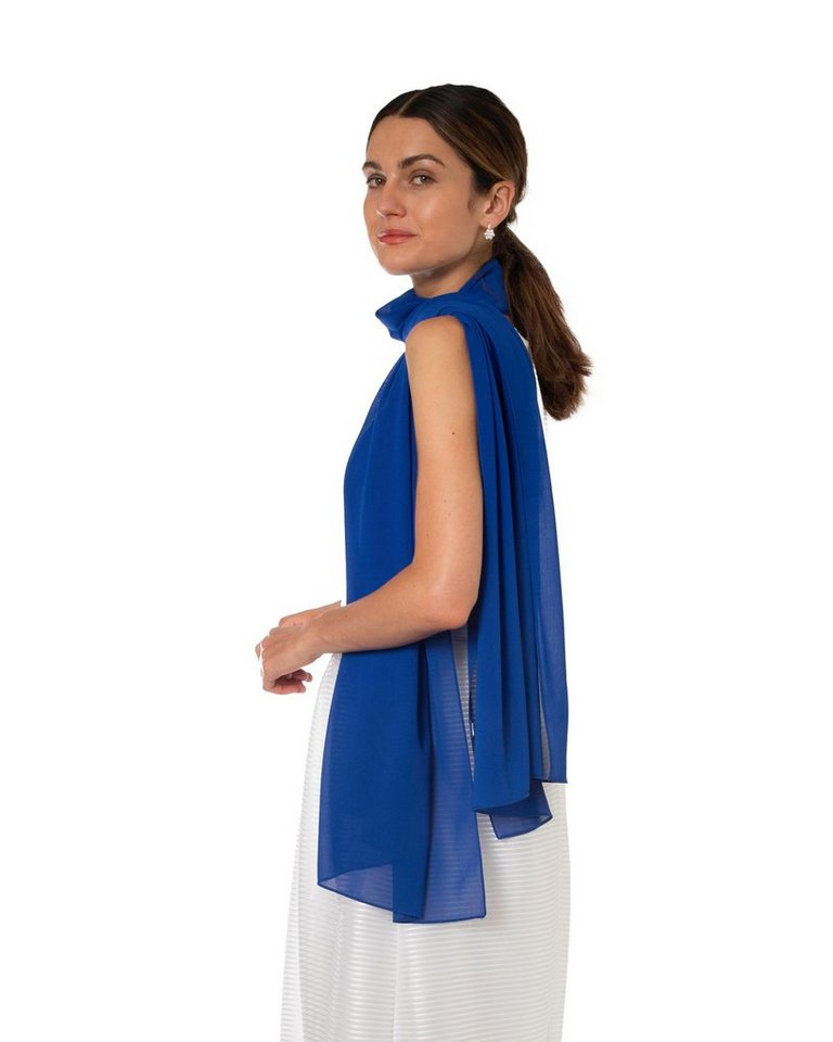 MayTree Modeschal Chiffon Schal, Damen Stola, Umschlagtuch für Abendkleid, Hijab, (Stück, 1-St)