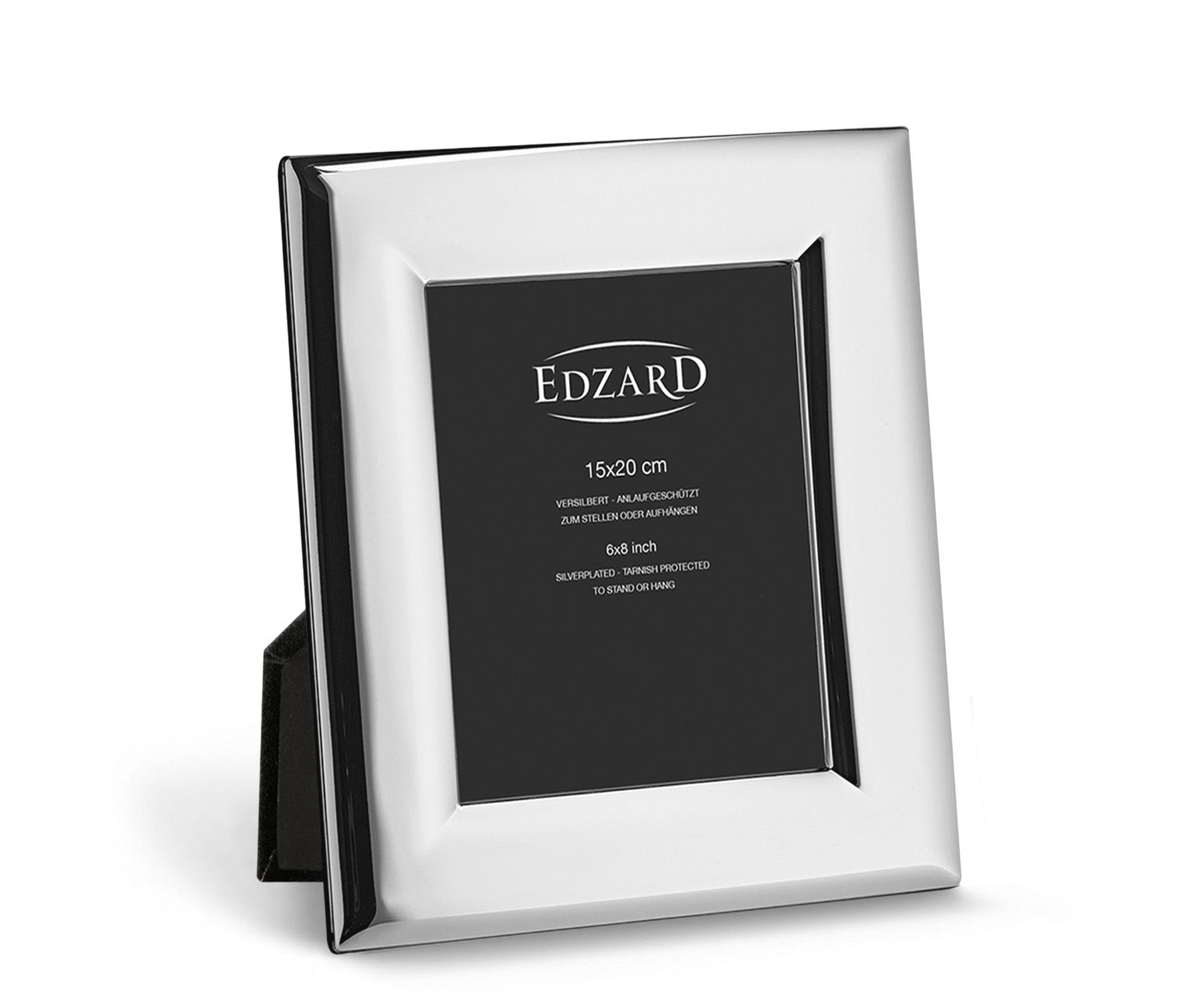 EDZARD Bilderrahmen Positano, versilbert und anlaufgeschützt, für 15x20 cm Foto