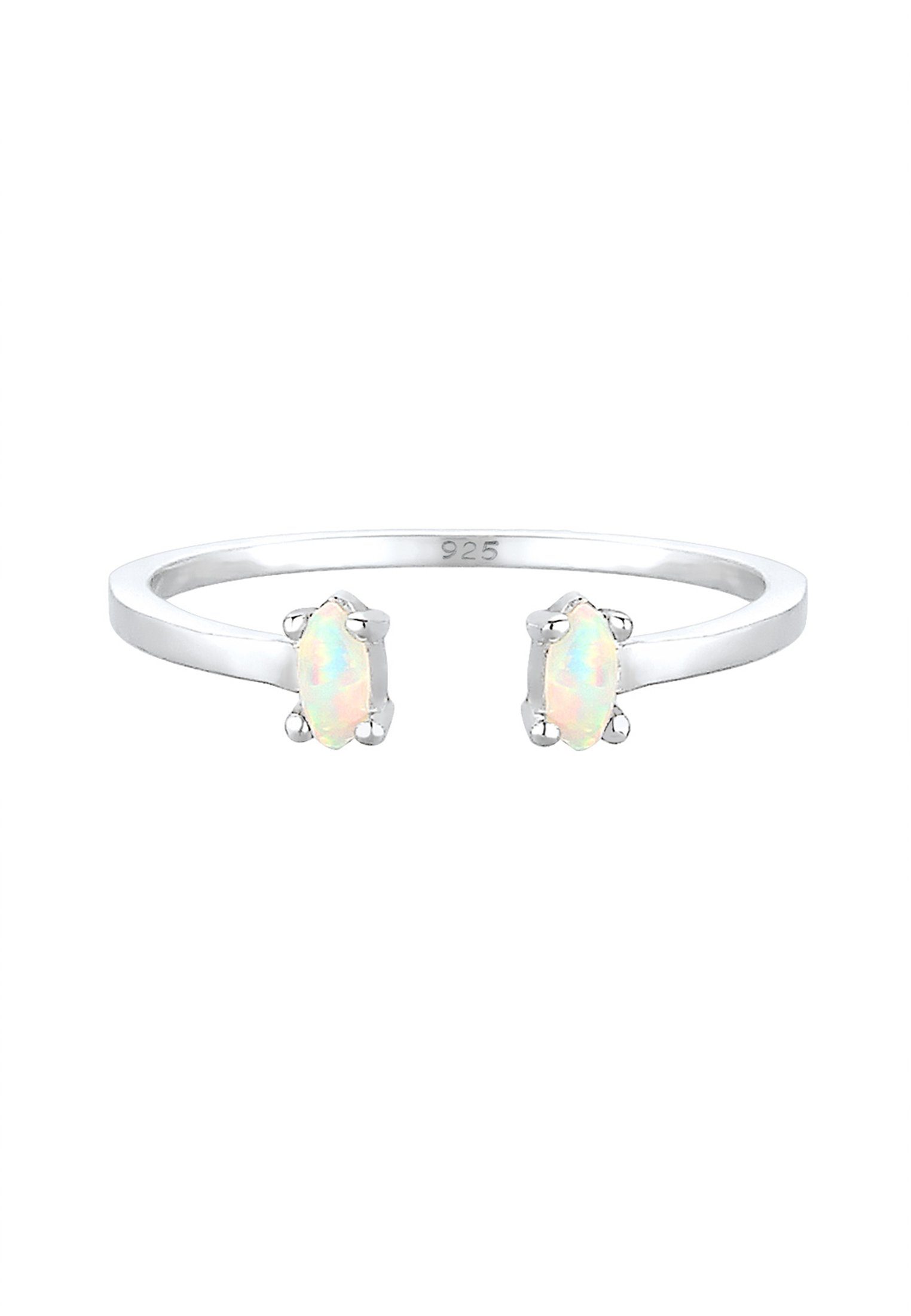 Elli Fingerring mit Opal Oval Offen Verstellbar 925 Silber günstig online kaufen