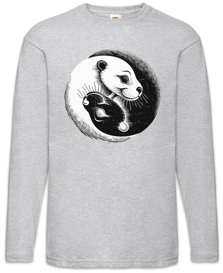 Langarmshirt Otter Yin Yang Langarm T-Shirt Space Cute Jin Jang Otters Funny Lover