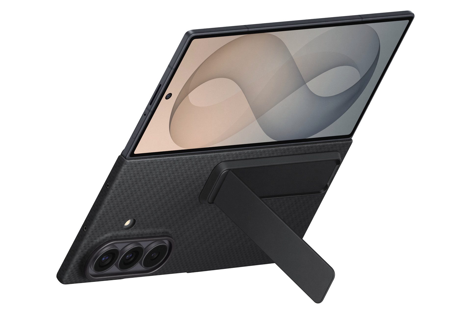 Samsung Smartphone-Hülle Carbon Standing Case für Galaxy Fold8 Ultra, Backcover, Schutzhülle, Handyschutzhülle, Case, Schutzcase, stoßfest – Bild 3 von 5