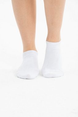 NERS Sneakersocken für Damen und Herren aus Baumwolle mit Bündchen (6-Paar, 6 Paar)