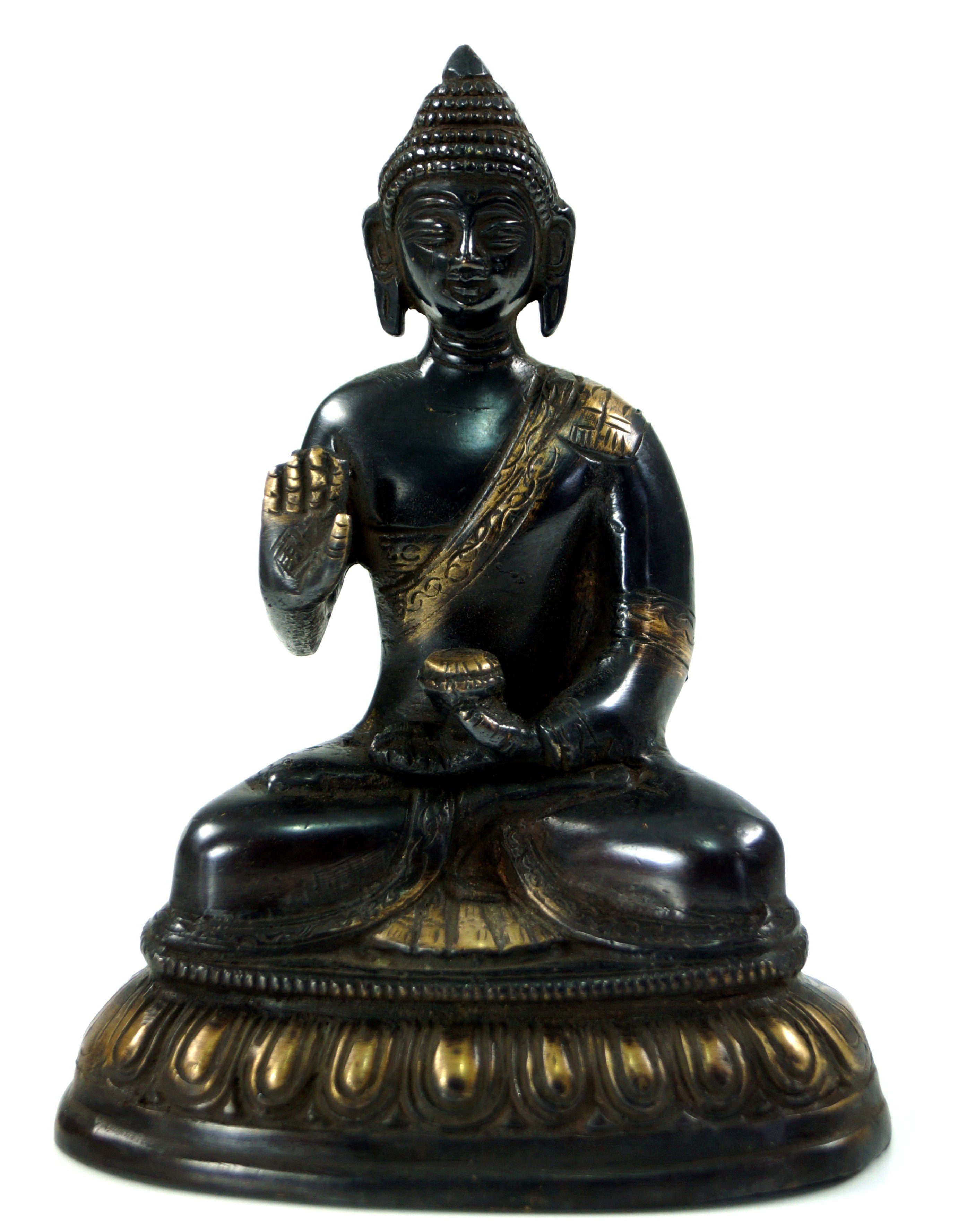 Buddhafigur »Buddha Statue aus Messing Amoghasiddhi Mudra 16