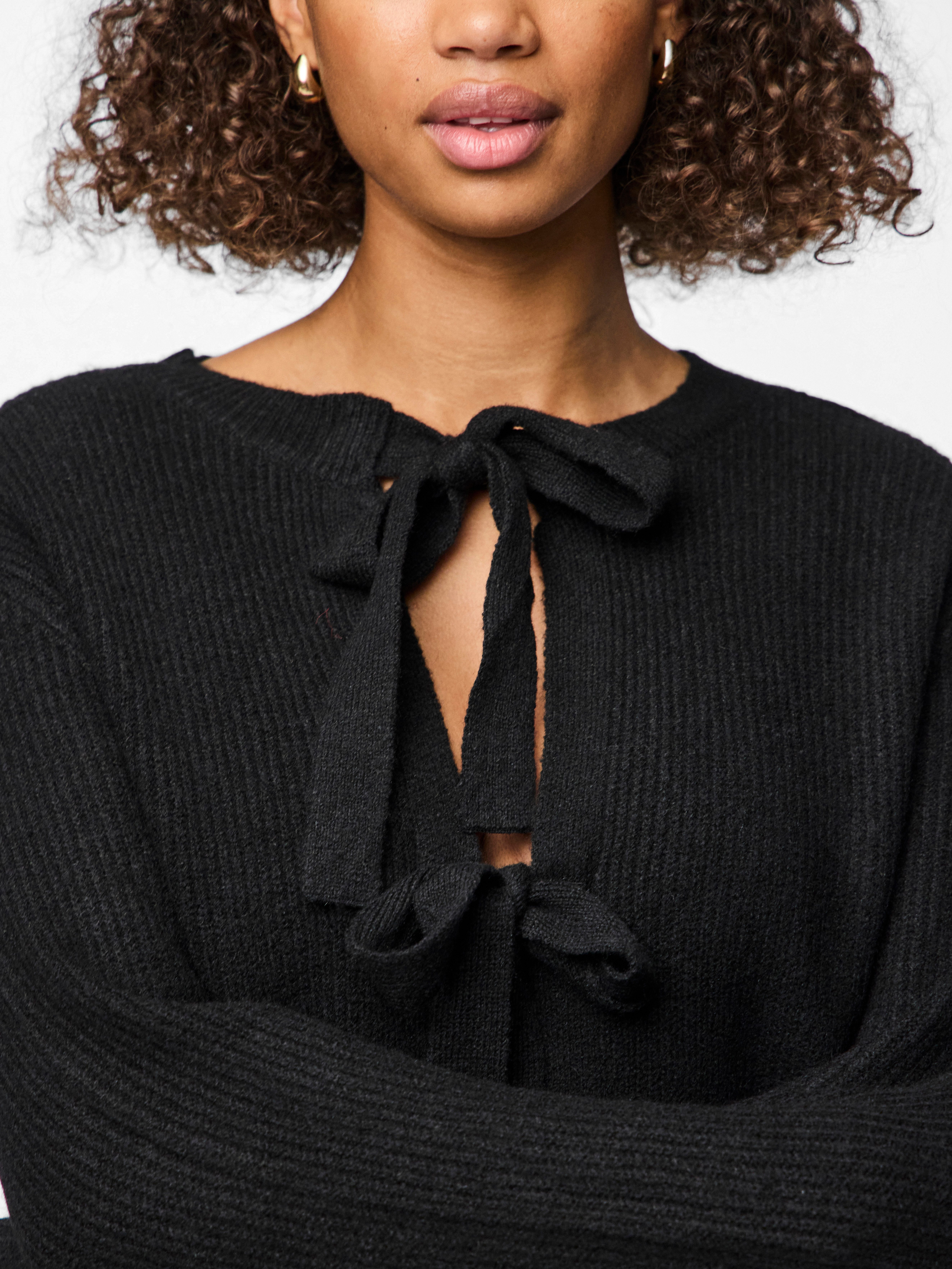 pieces Strickjacke PCSILLY LS REV TIE KNIT NOOS BC günstig online kaufen