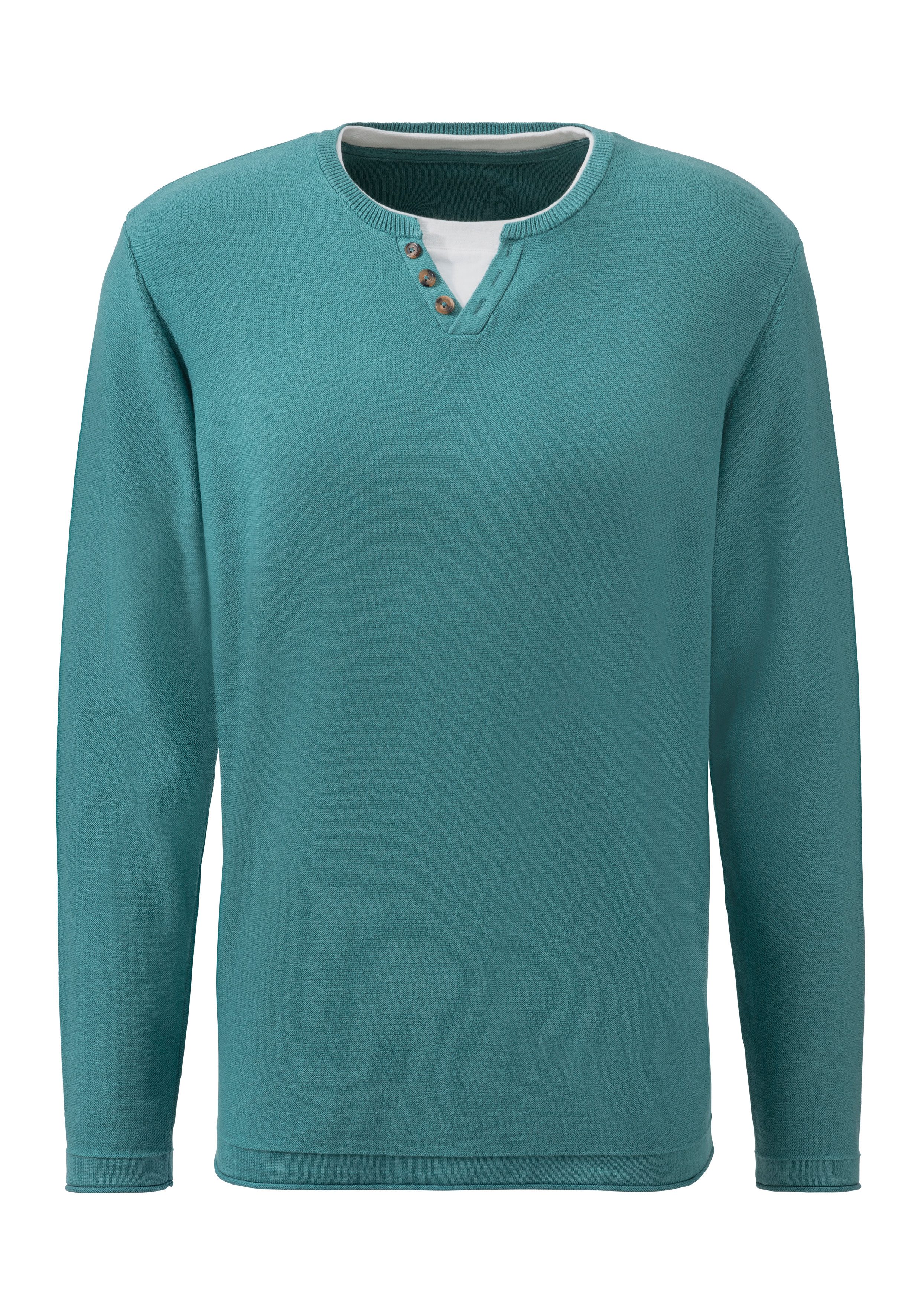 H.I.S Strickpullover Pullover mit hochwertiger Halslochverarbeitung in double-layer Optik. € 39,99, (€ 39,99 pro 1 Stk).