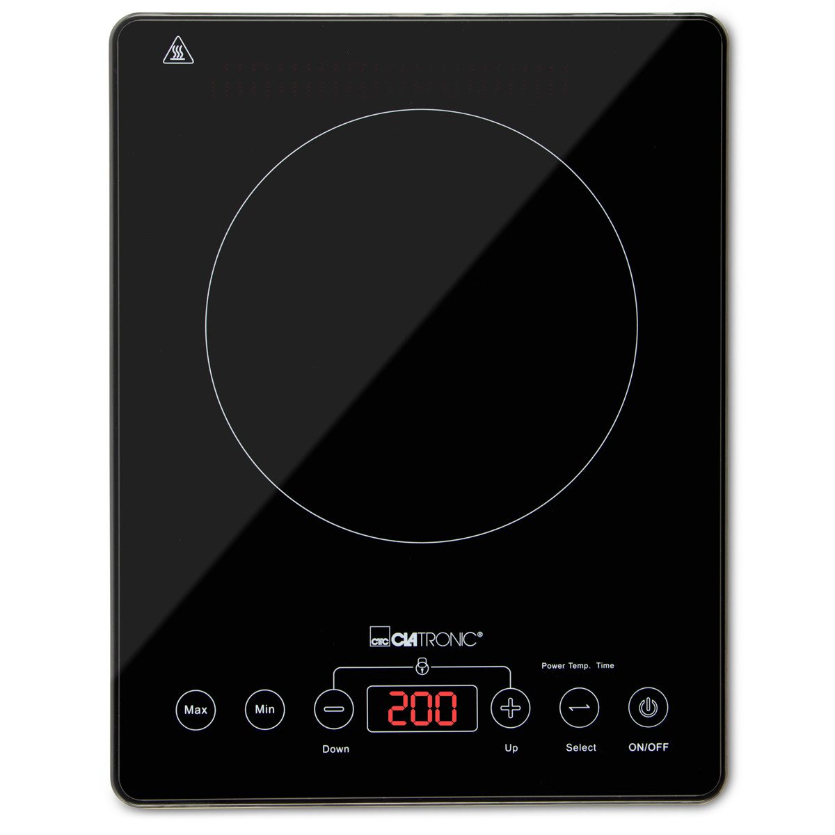 CLATRONIC Einzel-Induktionskochplatte EKI 3569, ECO-Save, 10 Temperaturstufen, Sensor Touch