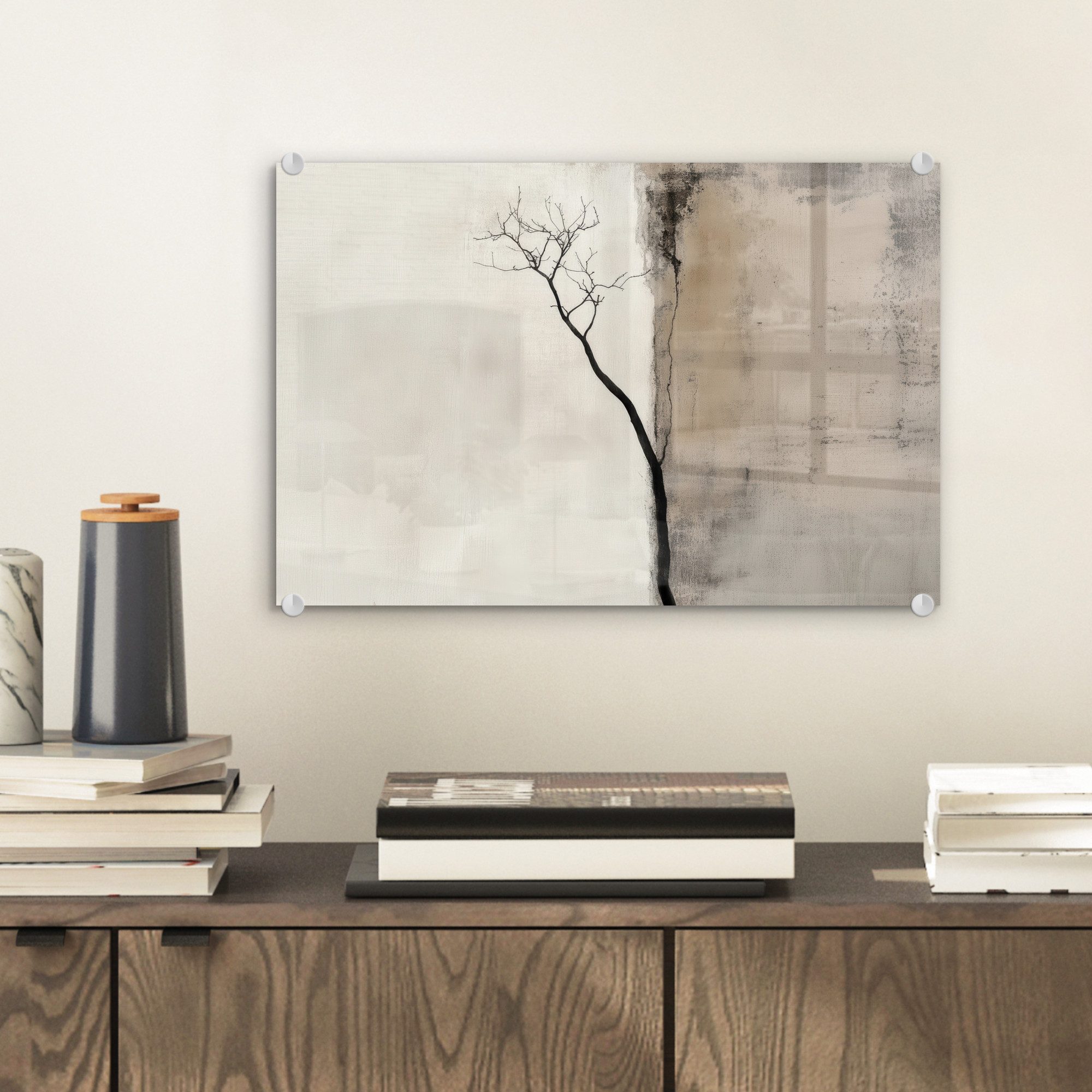 MuchoWow Acrylglasbild Wabi sabi - Pflanze günstig online kaufen
