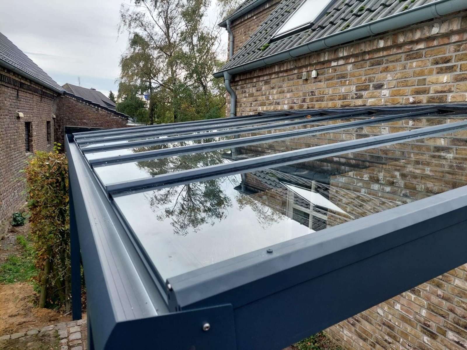 terrassana Terrassendach Premium Komplettset inkl. 8 mm VSG-Glas in KLAR, BxT: 506x250 cm, Bedachung 8 mm VSG Glas – Bild 4 von 5