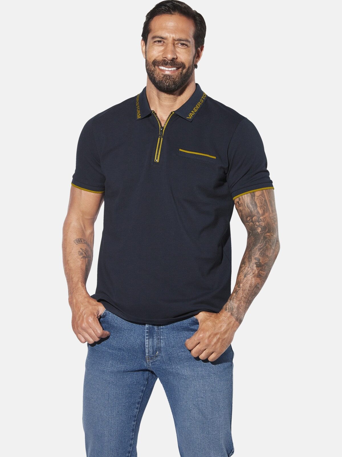 Jan Vanderstorm Poloshirt MORKSEN mit Brusttasche günstig online kaufen
