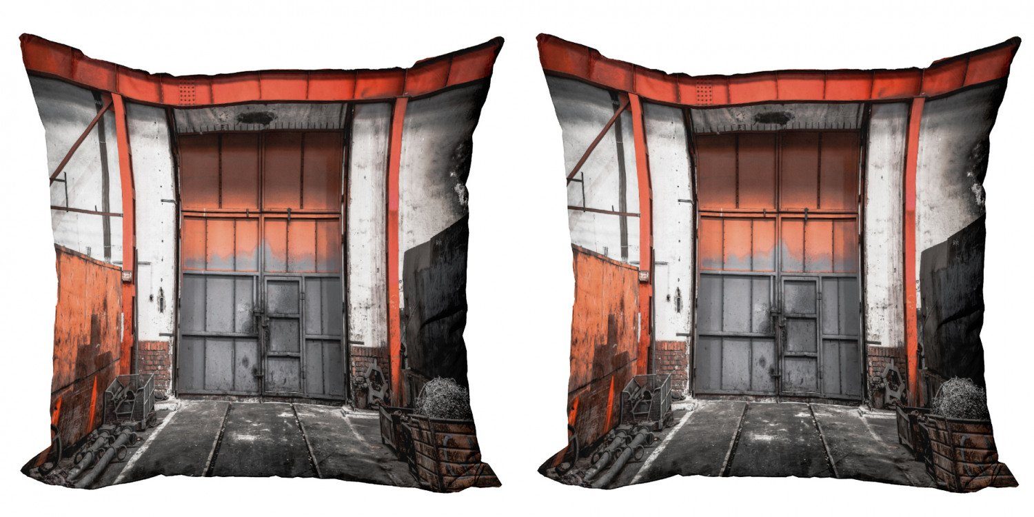 industriell Digitaldruck, Old Gate (2 Stück), Eingang Modern Abakuhaus Kissenbezüge Doppelseitiger Accent