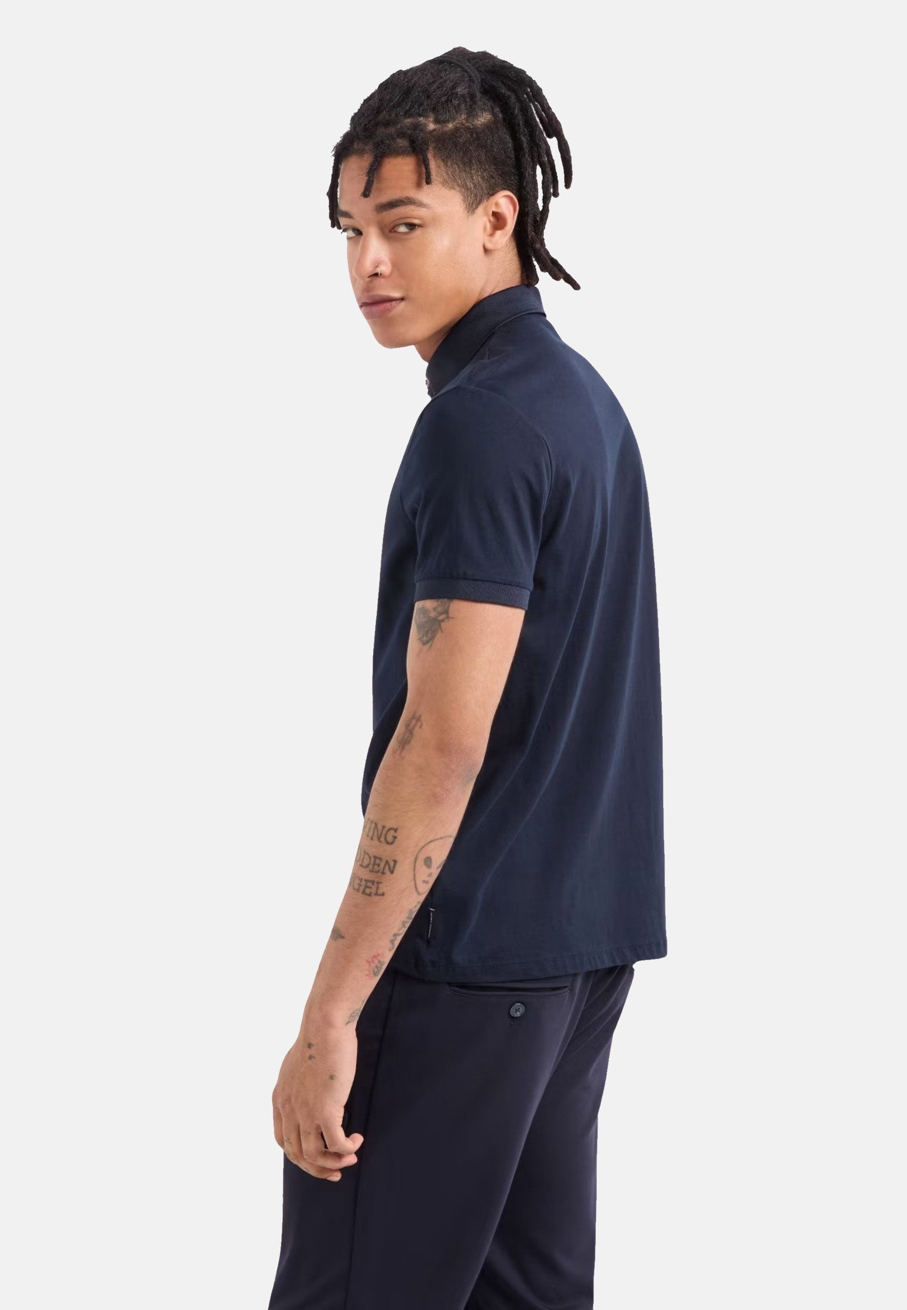 AIX ARMANI EXCHANGE Poloshirt Poloshirt Kurzarmshirt mit Polokragen (1-tlg., 1)