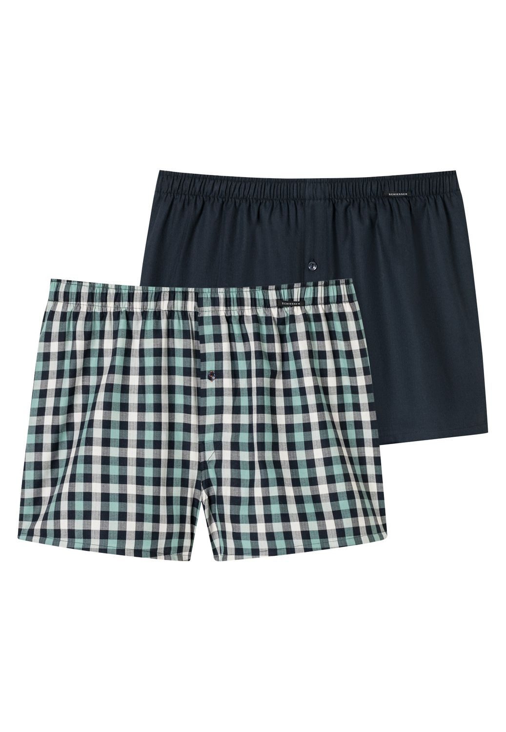 Schiesser Boxershorts Boxershorts Multipacks (2-St) Webboxer günstig online kaufen