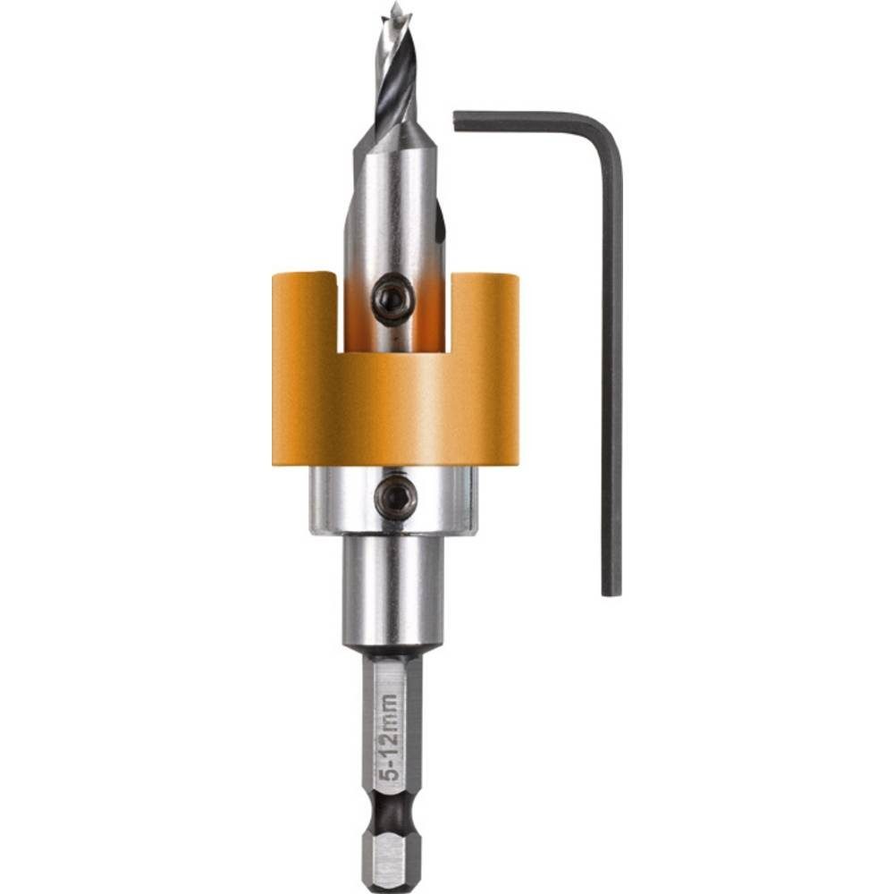 kwb Holzbohrer HSS-M2 Hartholz-Bohrer mit Tiefenstopp und Senker, Ø 5 mm 512005
