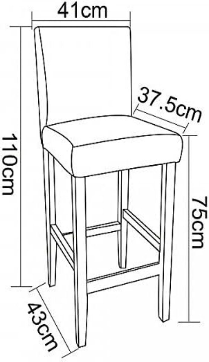 Woltu Barhocker (2 St), Bistrostuhl Holz Kunstleder Bistrohocker mit Lehne