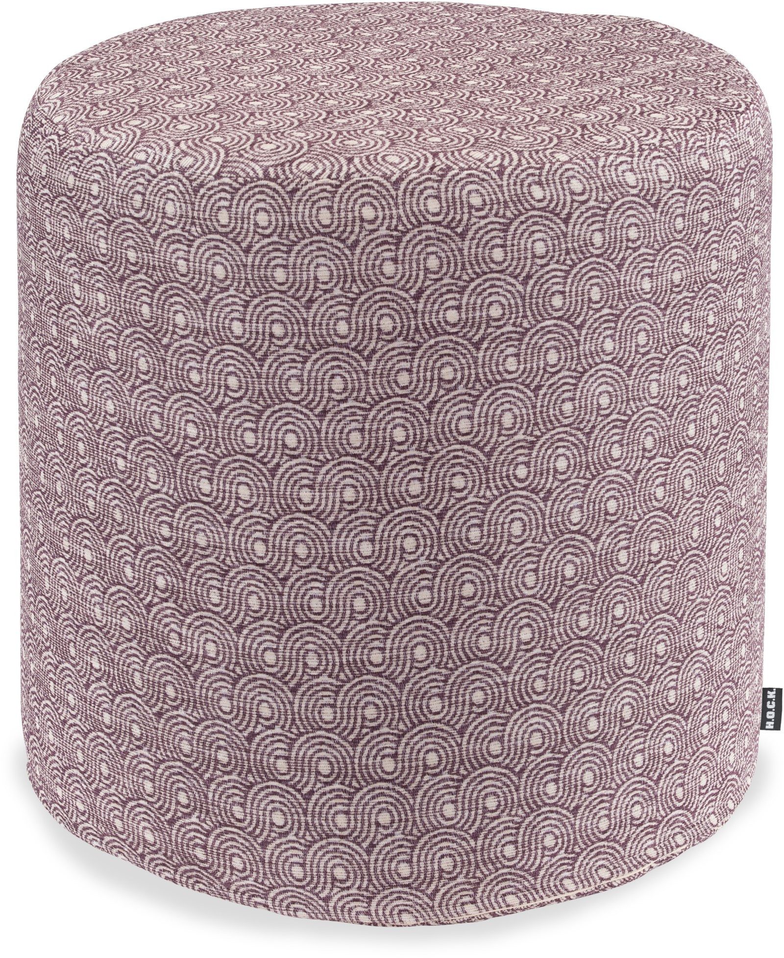 H.O.C.K. Sitzhocker H.O.C.K. Ivo Hocker Pouf Ø45x45cm rund lila col. 002, Hocker, Barhocker & Sitzhocker, Schminktischhocker, Wohnzimmer Hocker