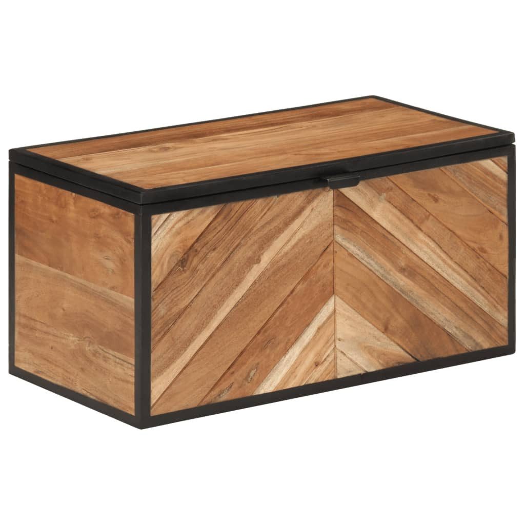 vidaXL Geldkassette Truhe 60x30x30 cm Massivholz und Eisen