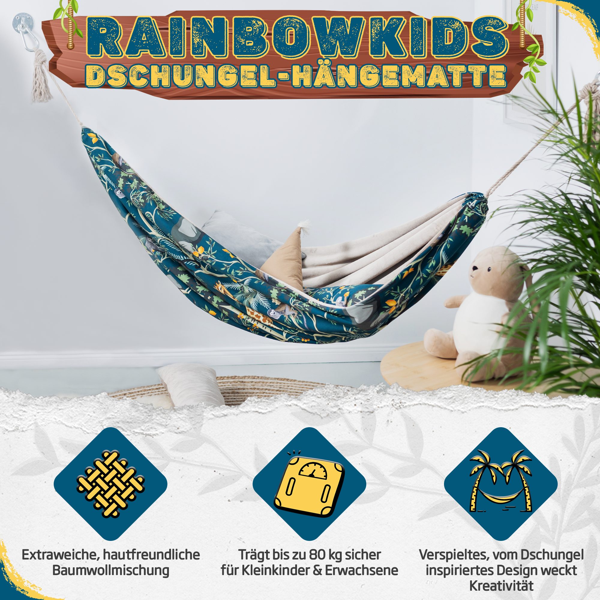 Rainbow Kids Hängematte für Kinder für günstig online kaufen