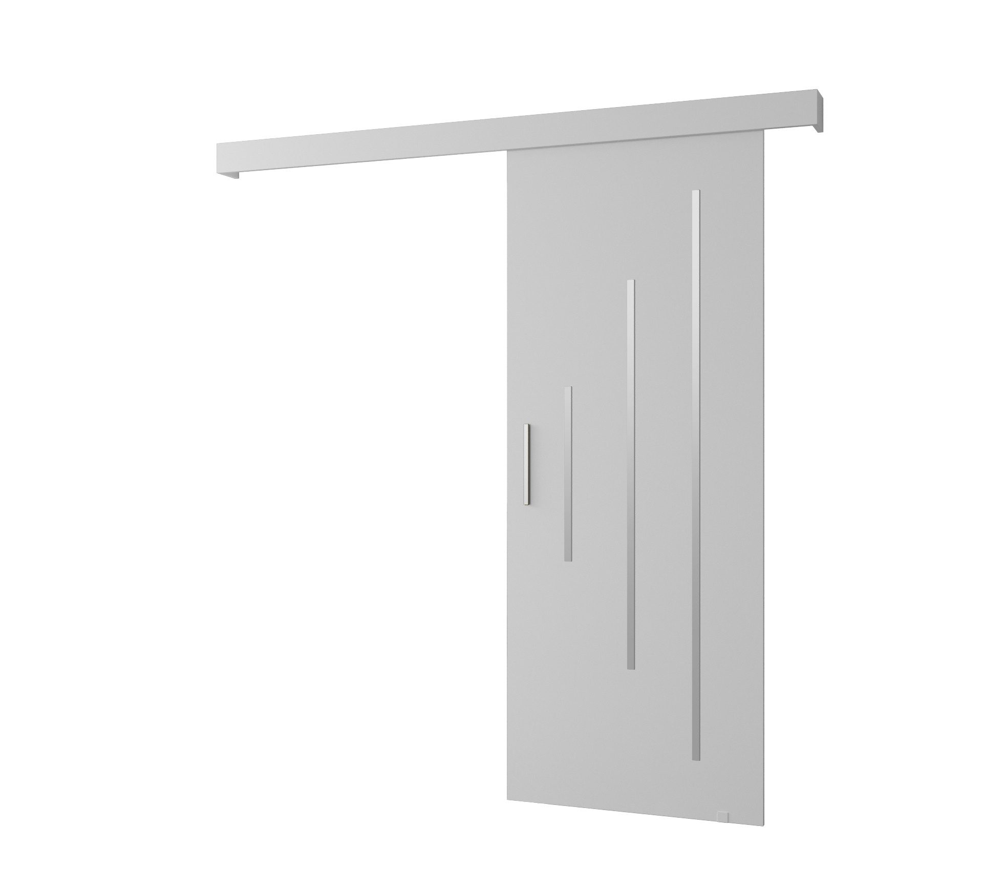 MOEBLO Schiebetür AGRA Y (mit/ohne Soft-Close-System, Tür universell Links / Rechts, Schiebetüren Gleittüren Schiebetüre Schiebesysteme Türen auf Schiene Türen mit Schiebemechanismus), (BxHxT):90x204x7cm