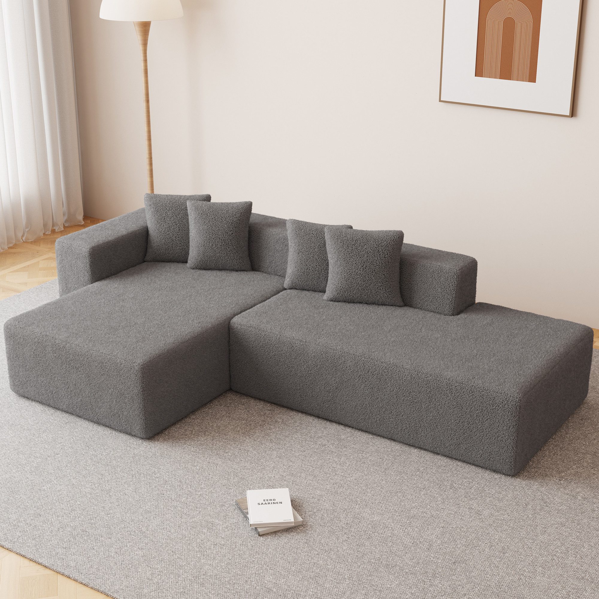 SANODESK Ecksofa Modulares Ecksofa in L-Form günstig online kaufen