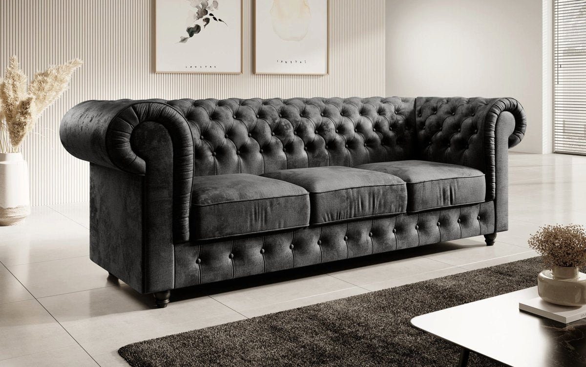 Anthrazit Luxusbetten24 Sofa