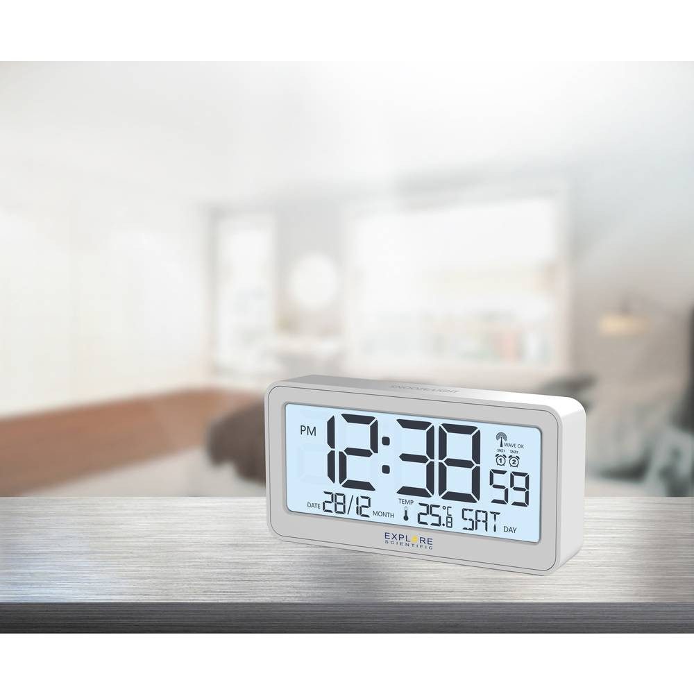 EXPLORE SCIENTIFIC Tischuhr Funk-Uhr Großes Display günstig online kaufen