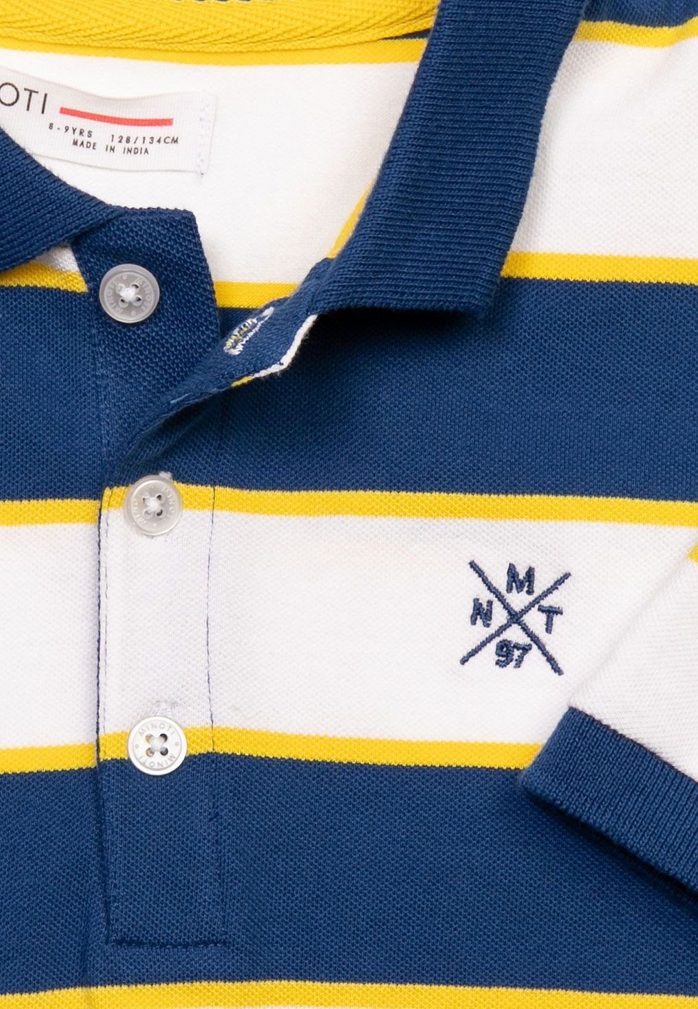 Poloshirt (1y-14y) MINOTI Poloshirt Blau Gestreiftes