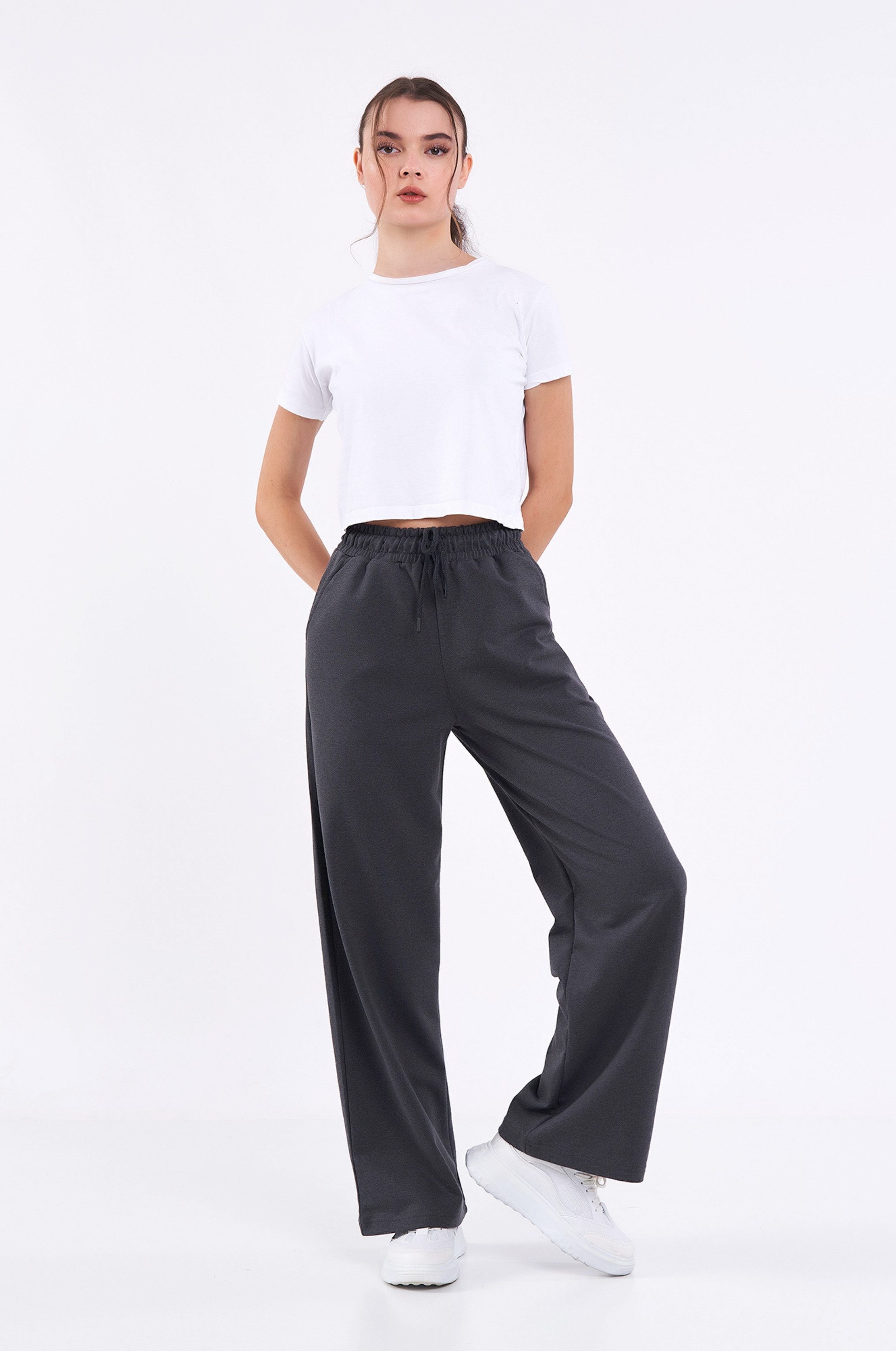 COMEOR Jogginghose Damen für lässigen Komfort und modernen Stil mit weitem Bein