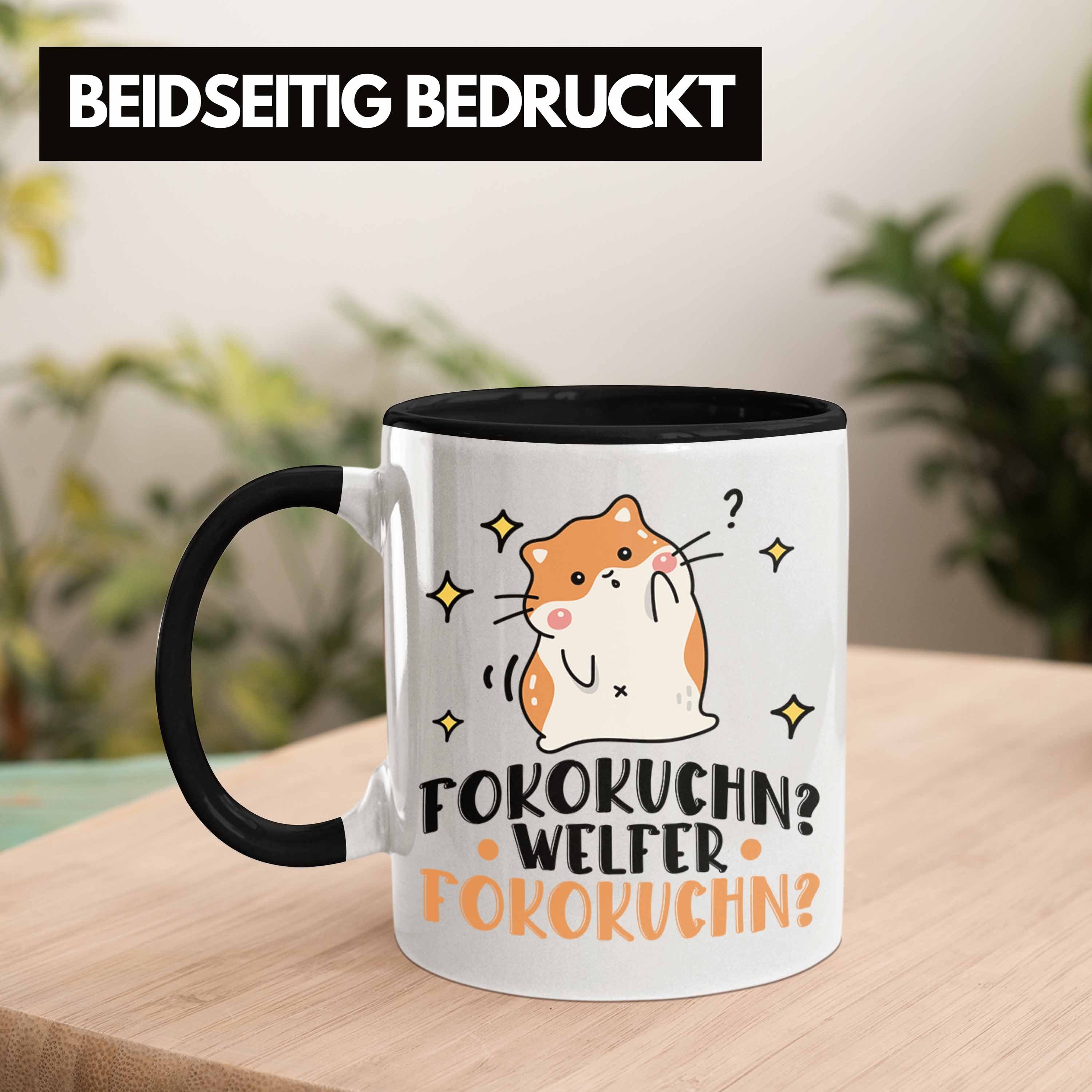 Trendation Fofokuchen Geschenkidee Trendation Hamster Lustiger Fokokuchn Welcher Schwarz Spruch - Tasse Tasse