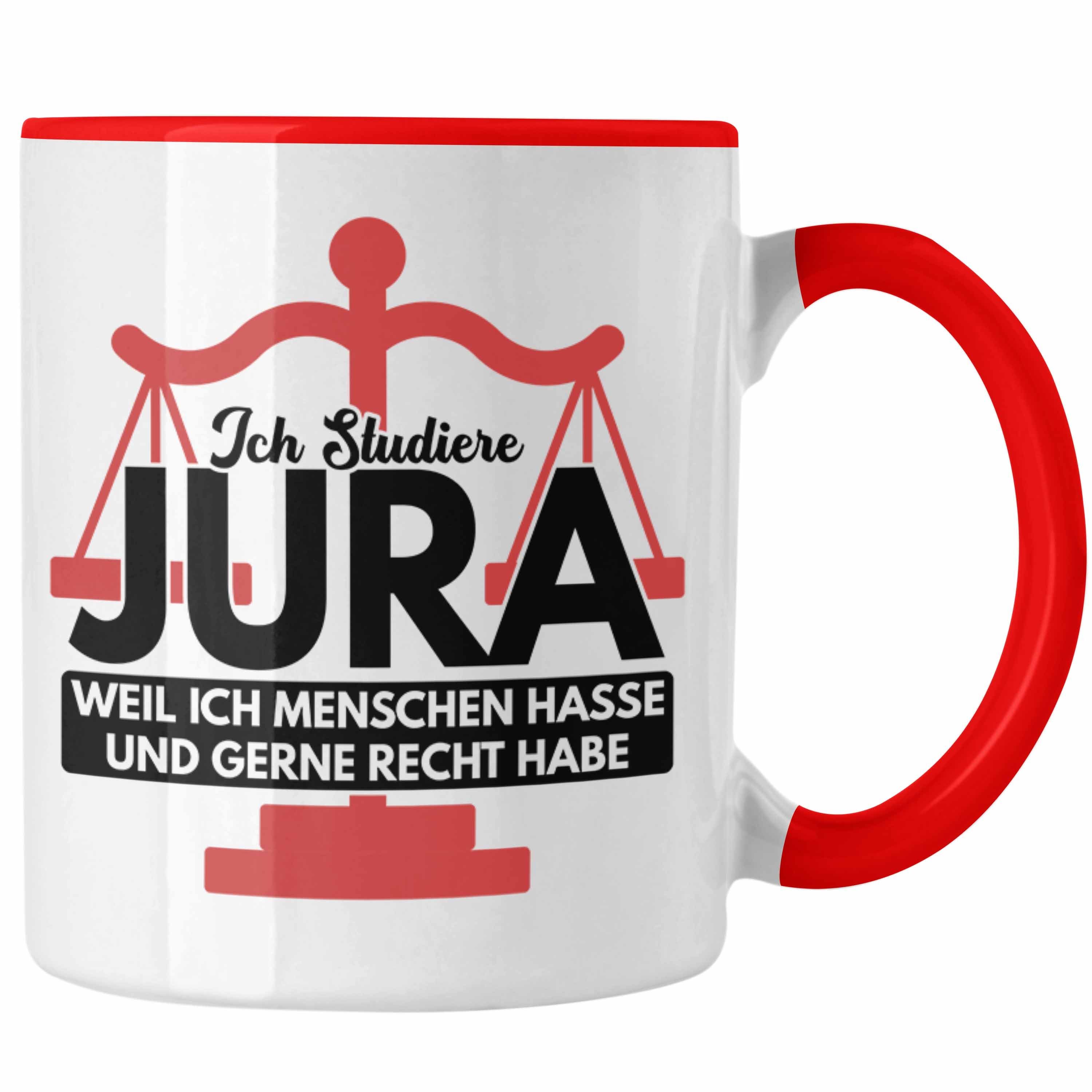 Jurist Geschenkidee Tasse Tasse - Rot Trendation Spruch Anwalt Jura Trendation Jur Geschenk