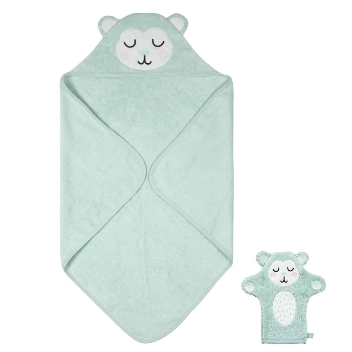 Badetuch SÖDAHL Set: Kinder-Handtuch + Waschhandschuh