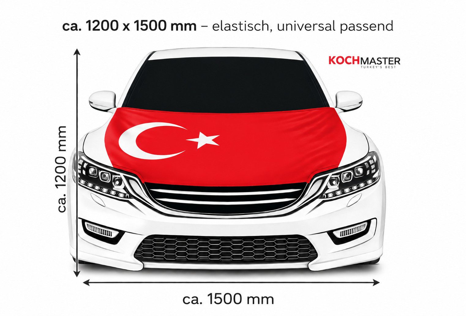 kochmaster Flagge Kochmaster Motorhauben-Flagge Türkei